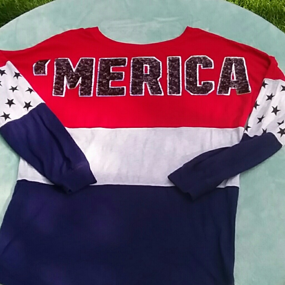 Victoria's Secret PINK 'MERICA long sleeve